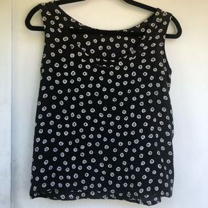 Ann Taylor All silk sleeveless blouse
